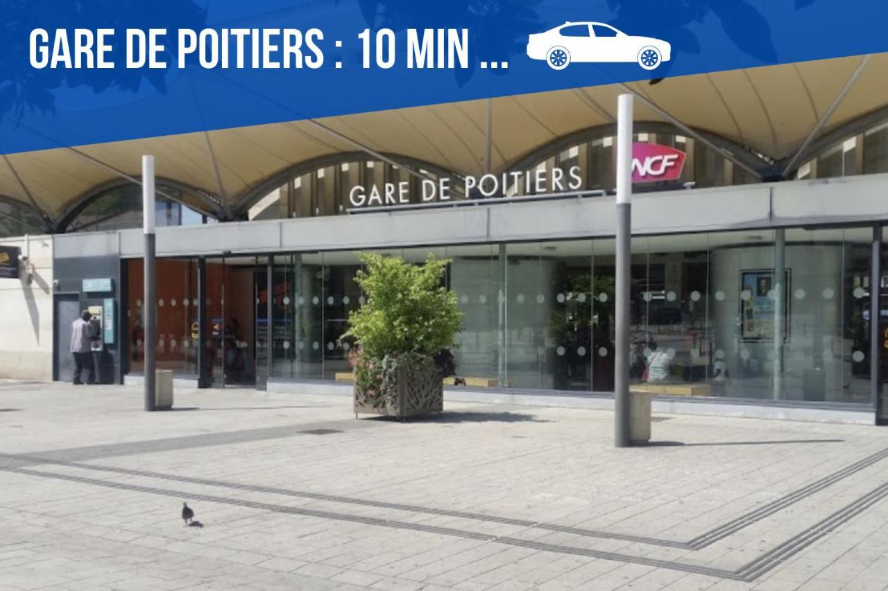 Bel Appartement T2 Climatise Avec Piscine Poitiers-Futuroscope-Creps De Poitiers Vouneuil-sous-Biard Екстериор снимка